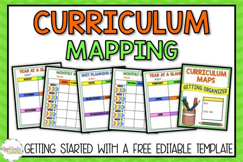 Curriculum Mapping - Grab a FREE, Editable Template NOW!