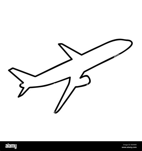 Passenger plane Black and White Stock Photos & Images - Alamy