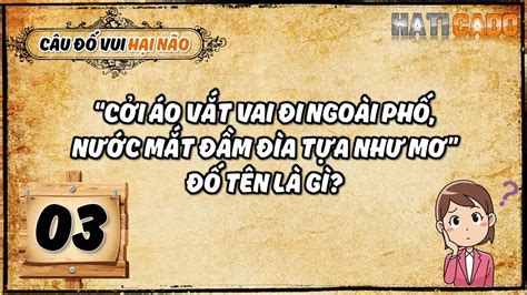 Câu Đố Vui Hại Não Tập 3 và Đáp Án Tập 2 - HATICADO