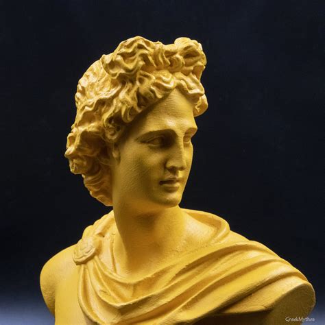 Apollo Greek God Statue / Bust of APOLLO Greek God of Music & Light Alabaster Statue ... / We ...