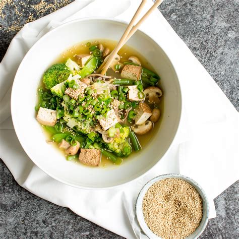 Miso Noodle Soup with Tofu - Healthy Green Kitchen