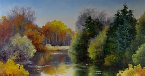 Nel's Everyday Painting: Autumn Lake