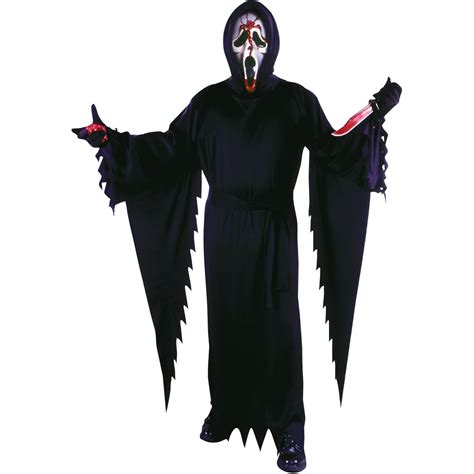 Fun World Ghost Face Bleeding Adult Halloween Costume - Walmart.com ...