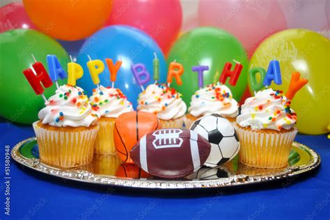 Happy Birthday Sports Stock Photo | Adobe Stock