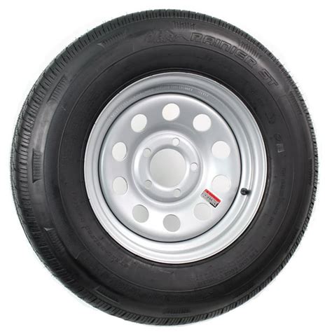 Trailer Tire On Rim ST205/75R14 Load Range D 5-4.5 Silver Modular Wheel 3.19 CB - Walmart.com ...