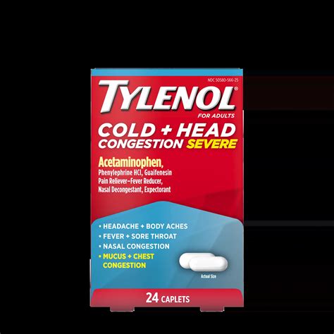 TYLENOL® Cold + Head Congestion Severe Caplets | TYLENOL®