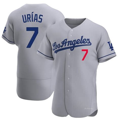 Men's Julio Urias Los Angeles Dodgers Authentic Gray Away Jersey - Fans ...