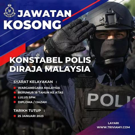 Pengambilan Besar-Besaran Konstabel Polis Diraja Malaysia (PDRM ...