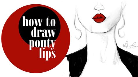 Pout Lips Drawing | Lipstutorial.org