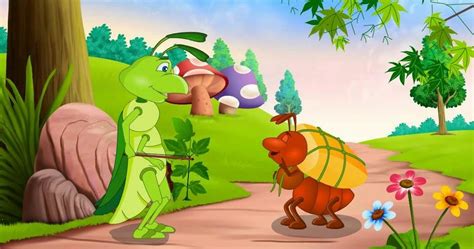 Ant and grasshopper story - Moral Stories For Children