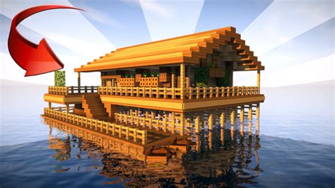 STARTER HOUSE IN MINECRAFT on the Water! Minecraft Project