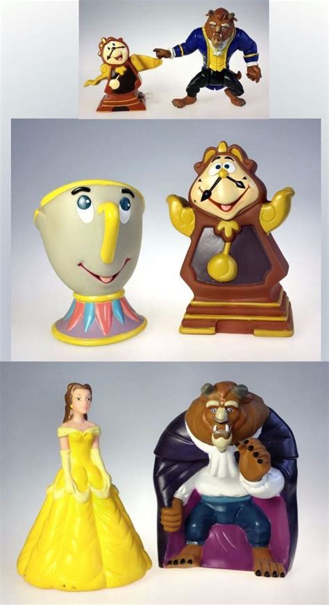 Burger King Disney Beauty and the Beast Lot of 6 Premium Toys 1991 ...