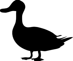 Duck Silhouette Clip Art at Clker.com - vector clip art online, royalty ...