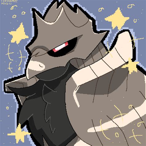 Shiny Corviknight, art by me : r/pokemon