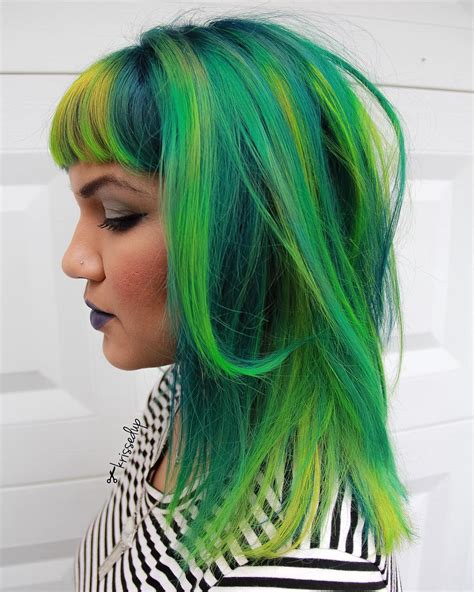 Green Hair Highlights