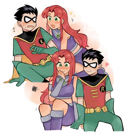 [Fan Art] Robin and Starfire by Samsunei. : r/DCcomics