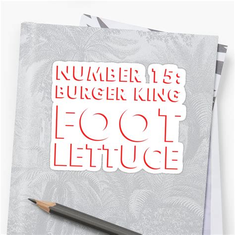 "Foot Lettuce Meme" Sticker by OscarD | Redbubble