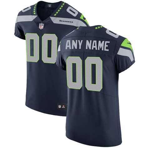 Men's Seattle Seahawks Navy Vapor Untouchable Custom Elite Stitched NFL Jersey (Check ...