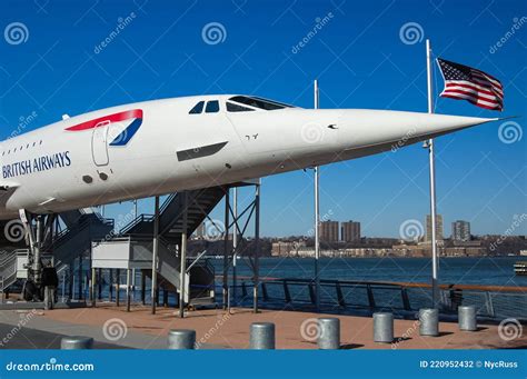 Concorde Cockpit and Instrument Panel of the British Airways Concorde Supersonic Jet at Intrepid ...