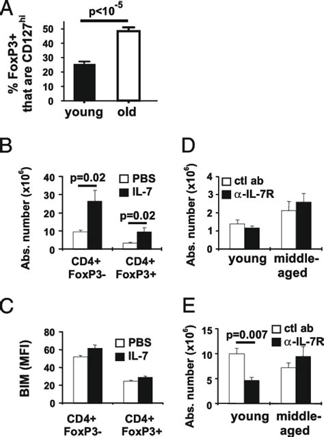 CD127 expression is increased and functional on Treg from aged mice but... | Download Scientific ...