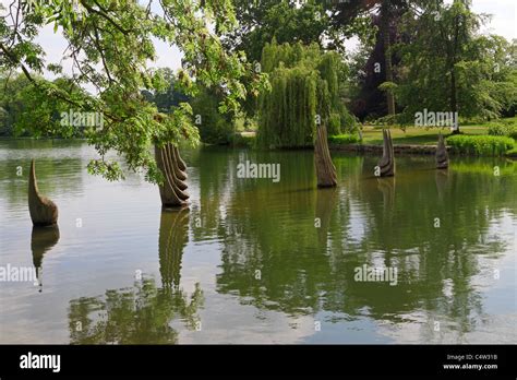 Contemporary Sculpture Garden at Burghley House. Modern sculpture of ...