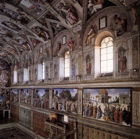 Frescoes in the Sistine Chapel