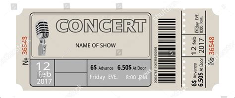 Concert Ticket Templates | Free & Premium Downloads