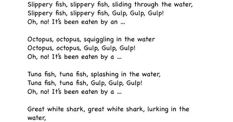 Preschool Is Fun Planning Activities: Slippery Fish