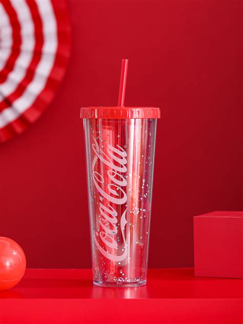 Coca Cola Large Straw Water Bottle 720ml – MINISO Bahrain