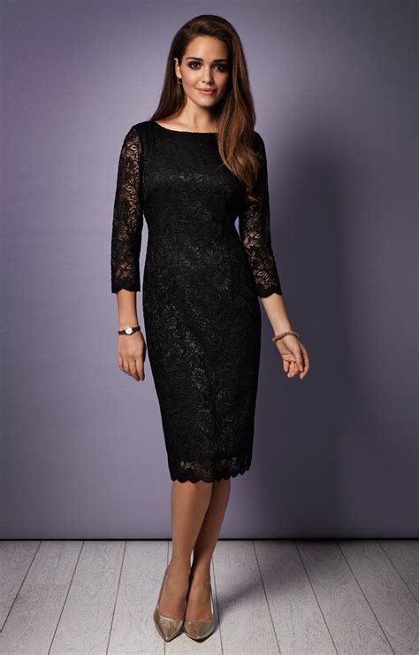 Katherine Lace Occasion Dress (Black) - Evening Dresses, Occasion Wear ...