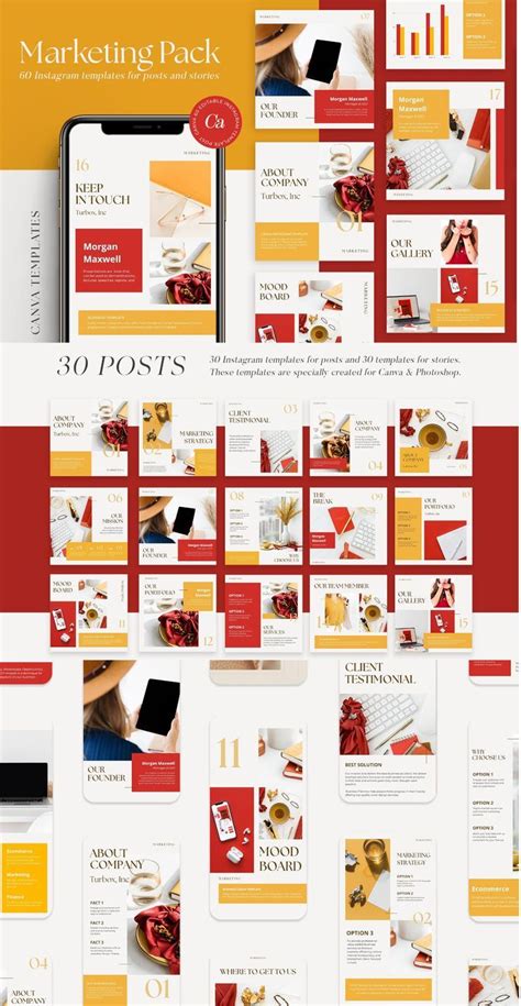 Instagram Templates Marketing Pack | Instagram template, Instagram post template, Instagram posts