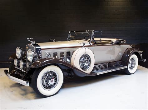 Cadillac V16 452 Roadster 1930 HD Desktop Fond d'écran: Éclairage large ...