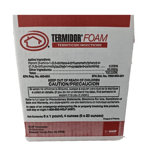 Termidor Foam Termiticide/Insecticide - For Use Against Termites and Wood Destroying Insects ...