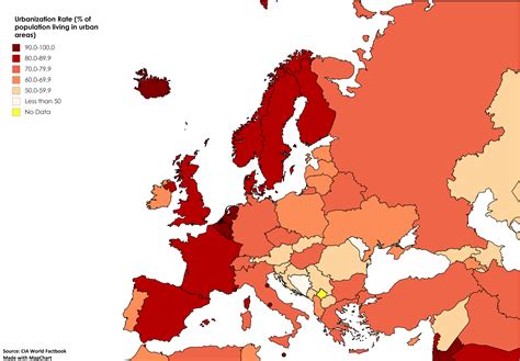 Urbanization Rates in Europe : r/europe