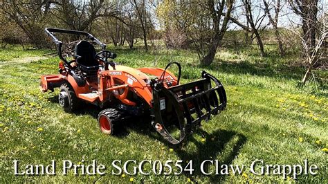 Land Pride SGC0554 CLAW GRAPPLE - YouTube