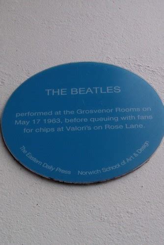 The Beatles plaque | THE BEATLES performed at the Grosvenor … | Flickr