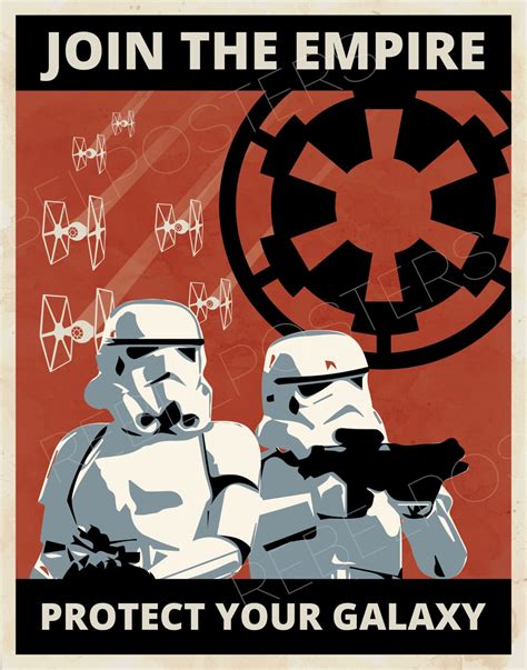 Star Wars: Imperial Trooper Propaganda Inspired Poster - Etsy