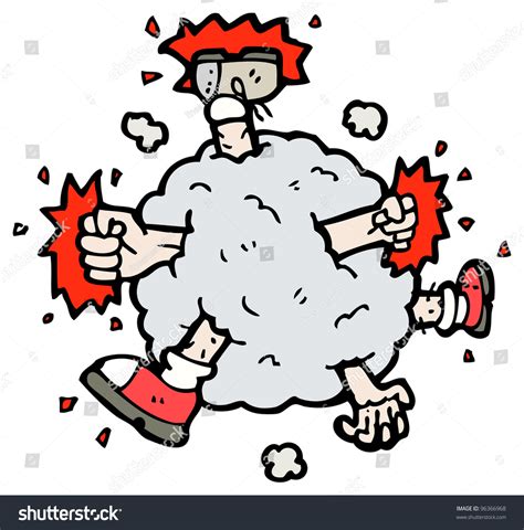 Cartoon Fight Cloud Stock Illustration 96366968 | Shutterstock