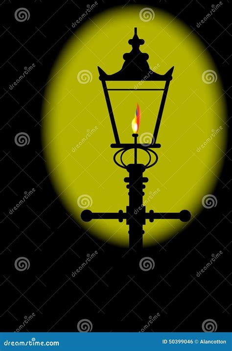 Gaslight stock illustration. Illustration of dickensian - 50399046