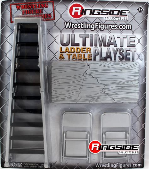 WWE Ultimate Ladder & Table Play Set (Silver) - Ringside Exclusive Toy Wrestling Action Figure ...