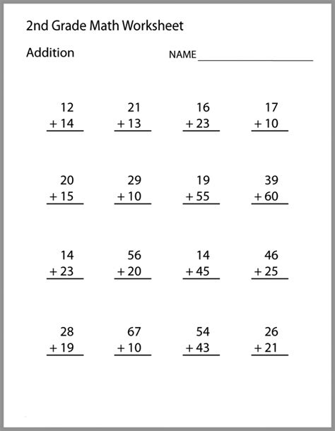 2nd Grade Math Worksheets - Best Coloring Pages For Kids | 2nd grade math worksheets, Math ...