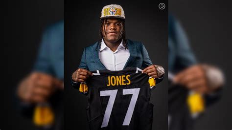 Steelers Draft Pick Broderick Jones Unveils New Number - Steelers Depot