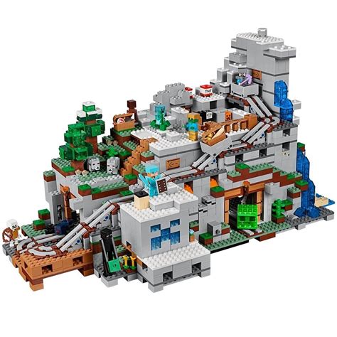 Lego Minecraft The Mountain Cave 21137 (2863 Peças) | Mercado Livre