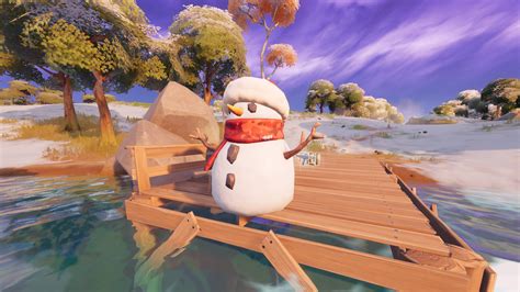 Where to ram a snowman with a vehicle in Fortnite