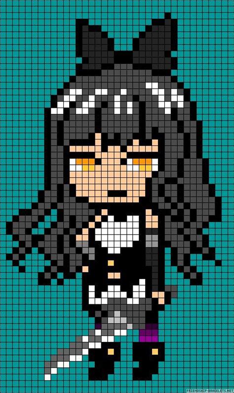 Image result for minecraft pixel art anime | Pixel art pattern, Anime ...