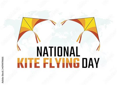 vector graphic of national kite flying day good for national kite ...