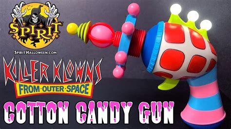 Spirit Halloween's Killer Klowns from Outer Space Cotton Candy Gun - YouTube