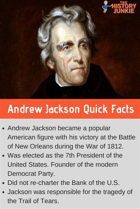 Andrew Jackson Facts, Biography, and Presidency - The History Junkie