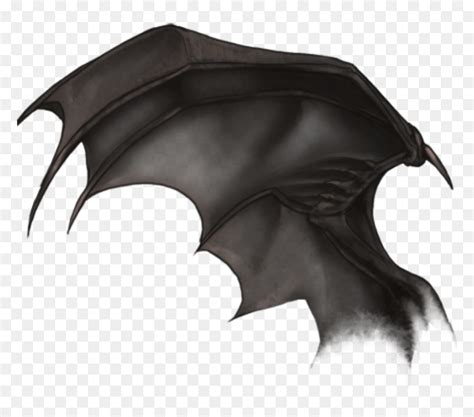 Wing Black Batwing Demon @schattenweltwolf - Transparent Demon Wings Png, Png Download - vhv