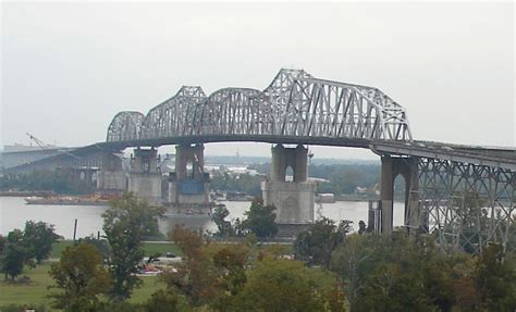 Industrial History: 1935 NOPBR Huey P Long Bridge (NO) over the ...